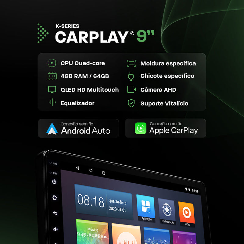 Multimídia Iveco Daily 2013 2014 2015 2016 2017 KS Carplay 9"