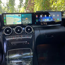 Multimídia Tela Dupla Mercedes Benz C180 C200 C250 C300 GLC 2015 2016 2017 2018 KS OEM 24.3"
