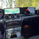 Multimídia Tela Dupla Mercedes Benz C180 C200 C250 C300 GLC 2015 2016 2017 2018 KS OEM 24.3"
