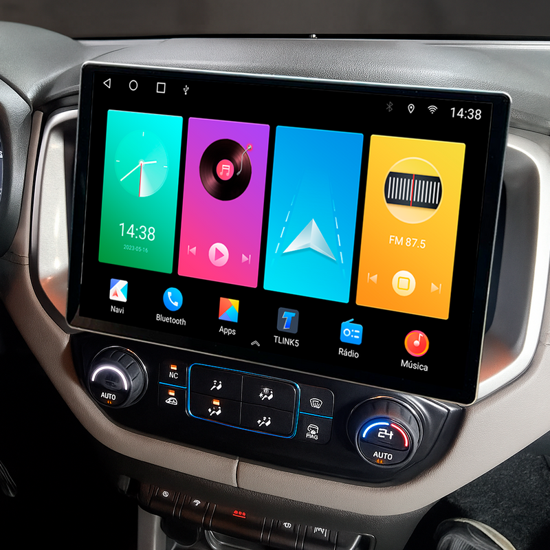 Multimídia Chevrolet S10 2017 18 19 20 21 22 23 KS Tesla 13