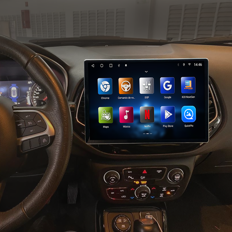 Multimídia Compass 2017 2018 2019 2020 2021 KS Tesla 13" 2016